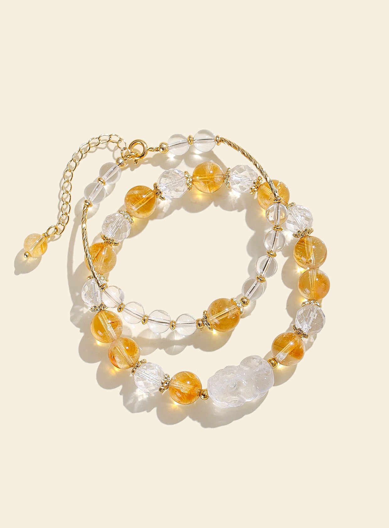 Planderful Fortune's Favor Bracelet – Fresh and Sweet Crystal Stacked Design