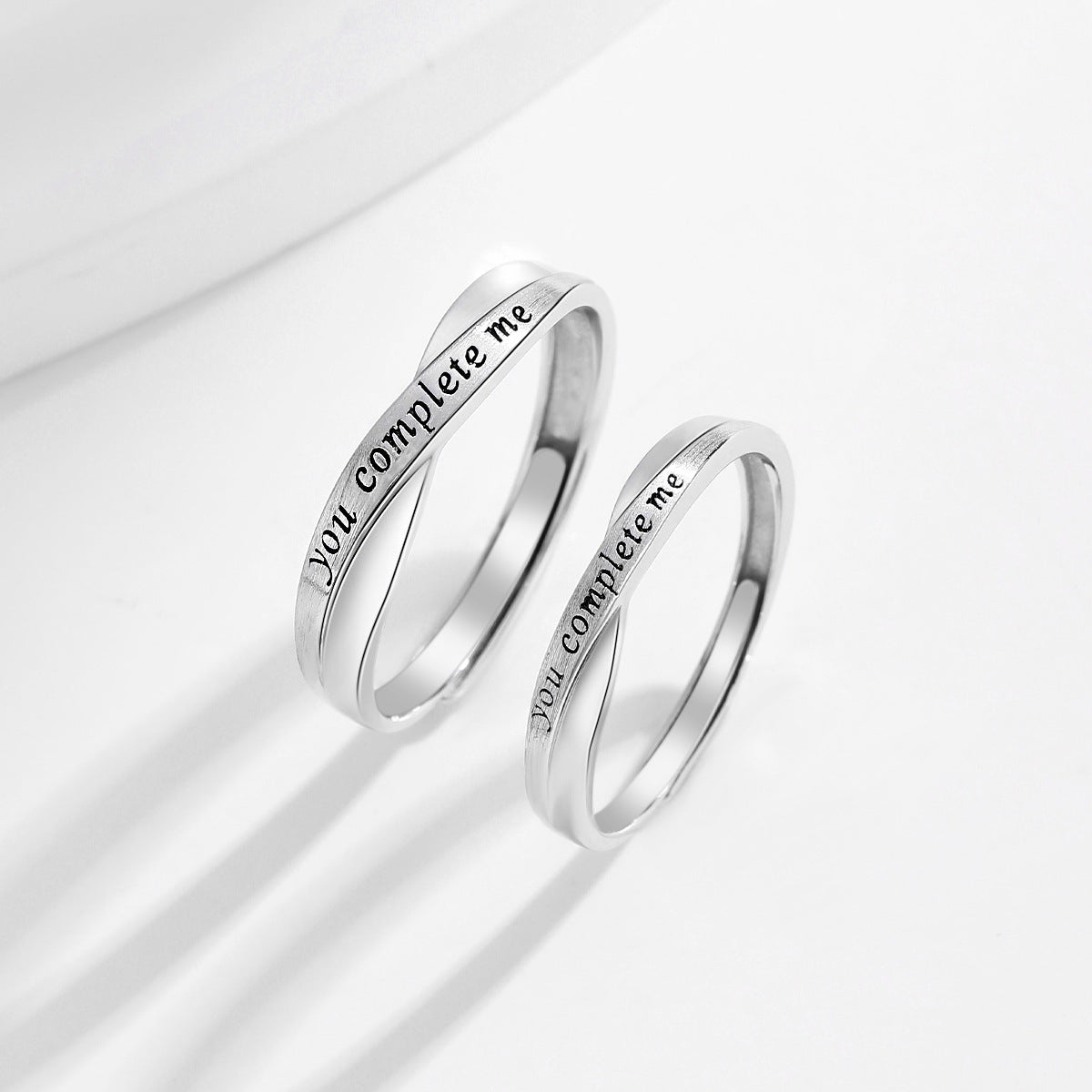 Planderful Everyday Genie – Complete Sterling Silver Couple Rings for Him and Her