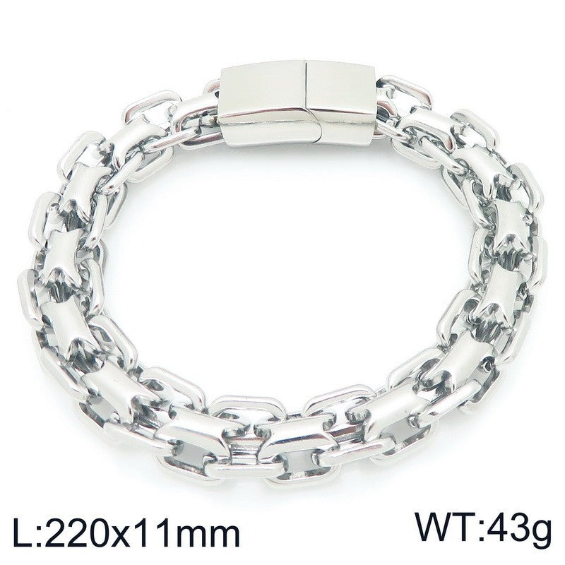 Planderful Everyday Genie Mens Magnetic Bracelet Double Row