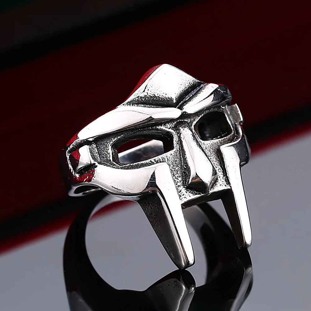 Vintage Mask Stainless Steel Men's Ring