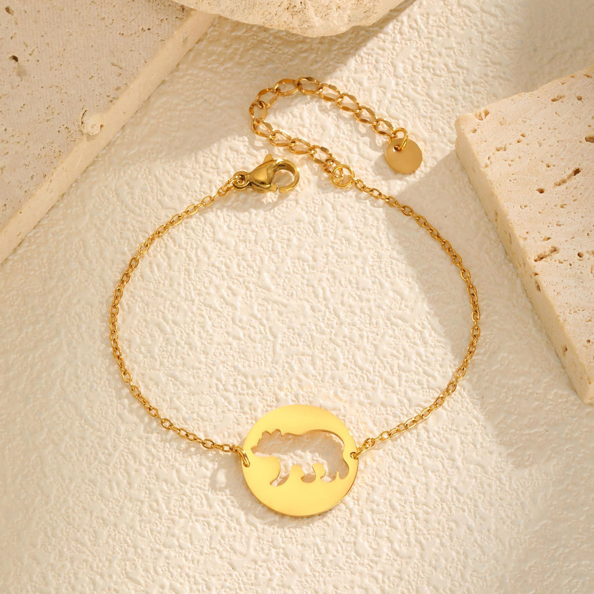Gold-Plated Stainless Steel Bracelet