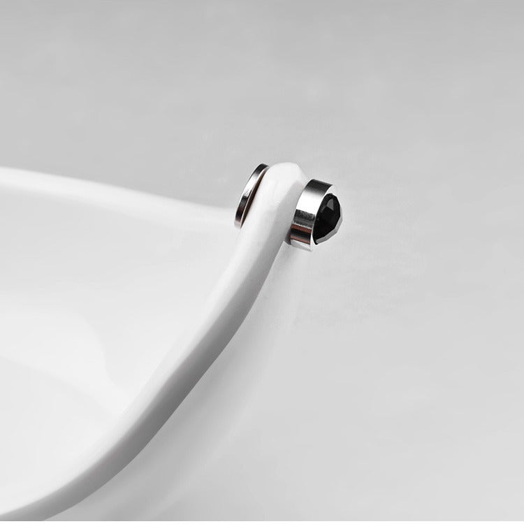 Korean Titanium Steel Magnet Stud Earrings for All Genders