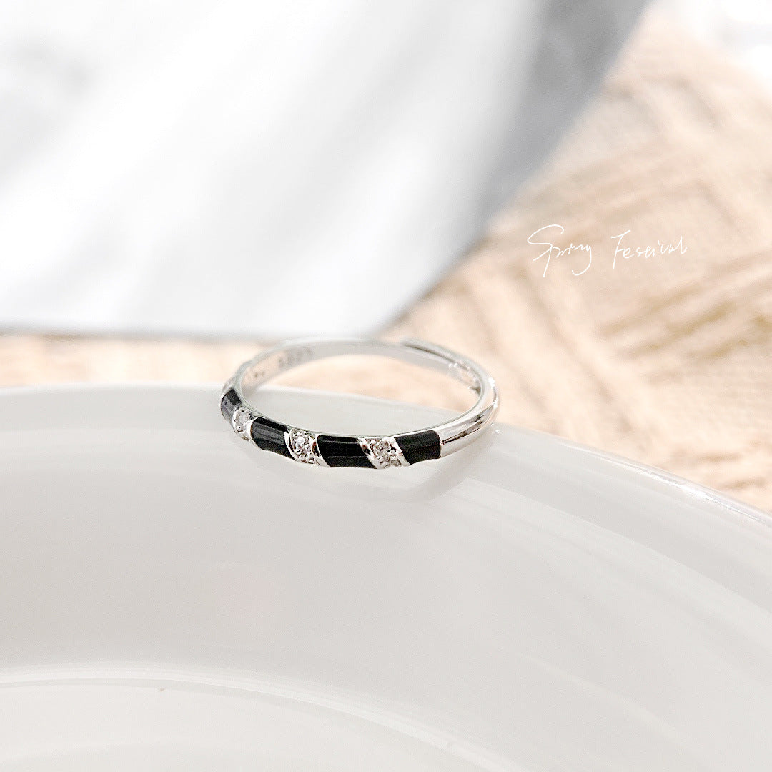 Planderful Ins Fengsu Ring – Elegant Versatile Sterling Silver Design