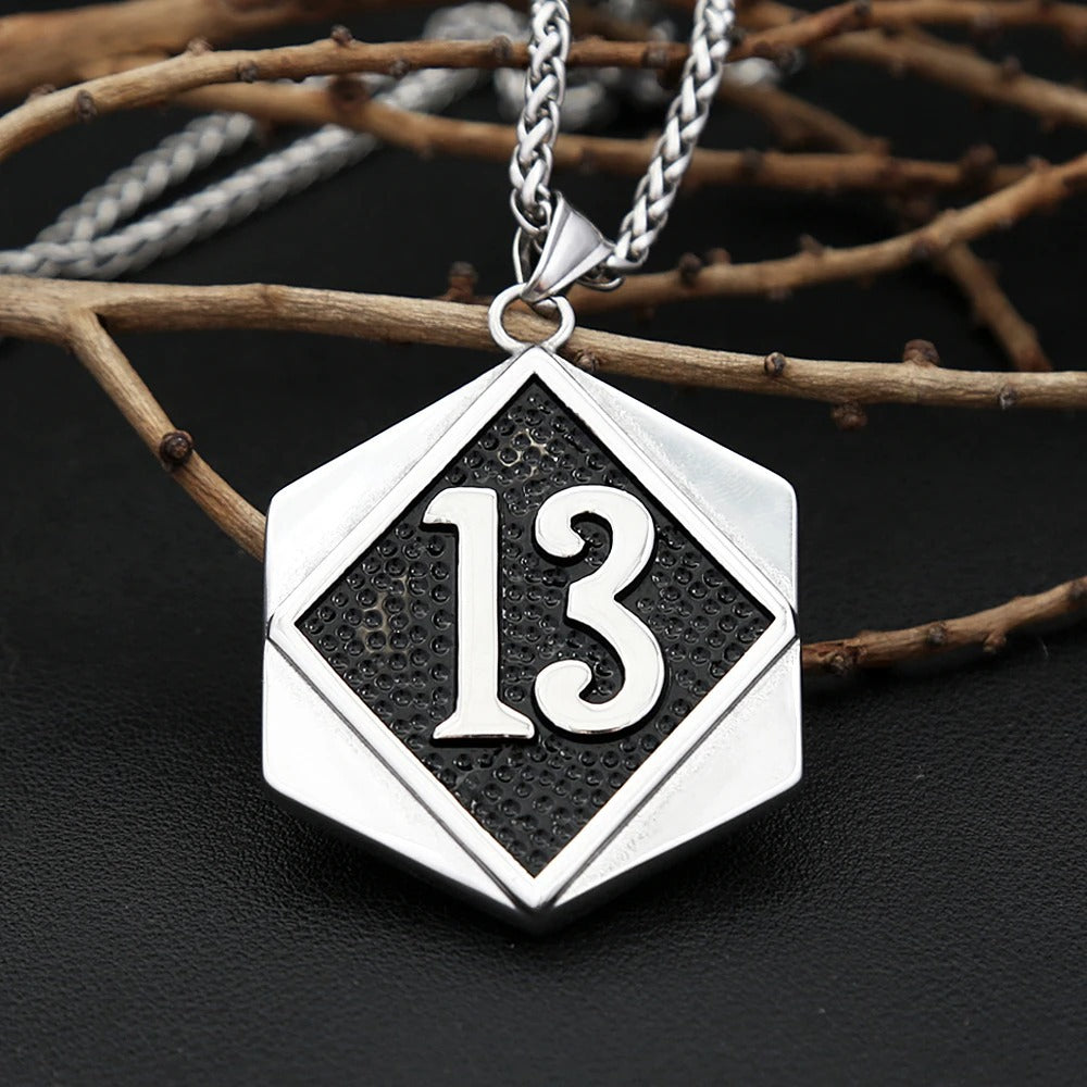Trendy Digital Stainless Steel Men's Pendant Necklace