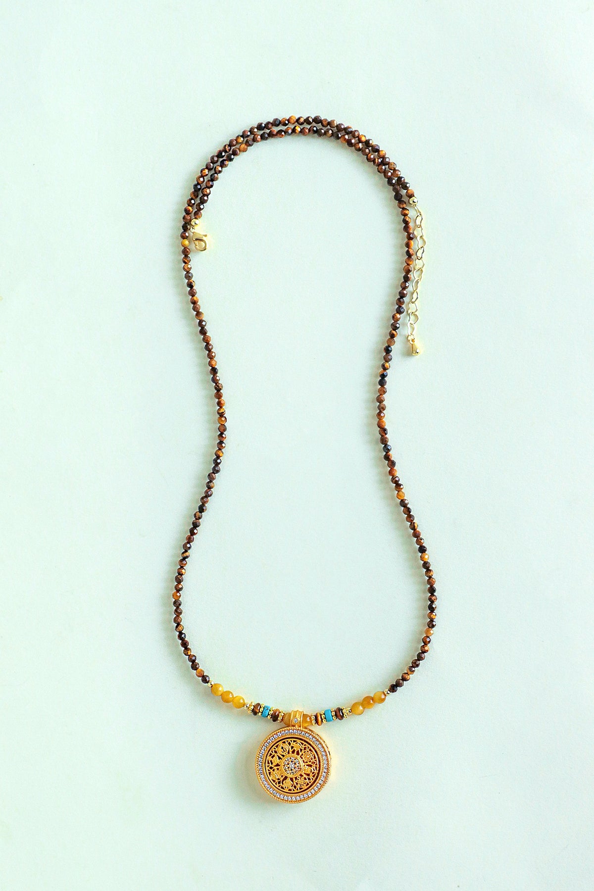 Crystal Eye Pendant Necklace