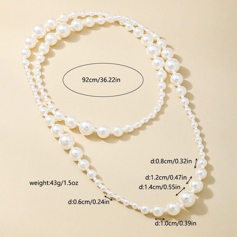 Planderful Vienna Verve Necklace – Elegant Double-Layer Pearl Design