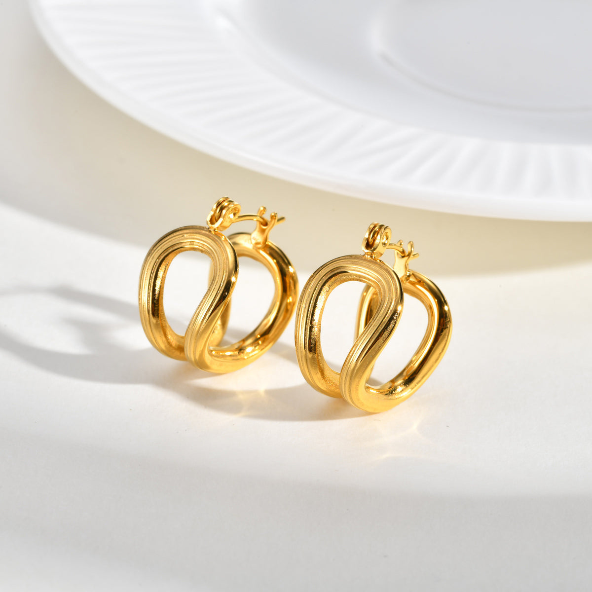 Modern Stainless Steel Earrings