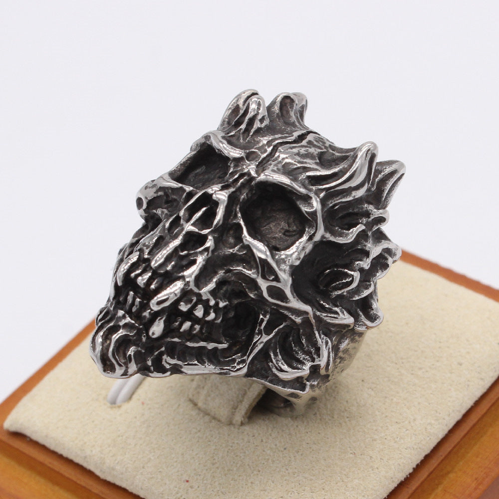 Devil Skull Titanium Steel Ring