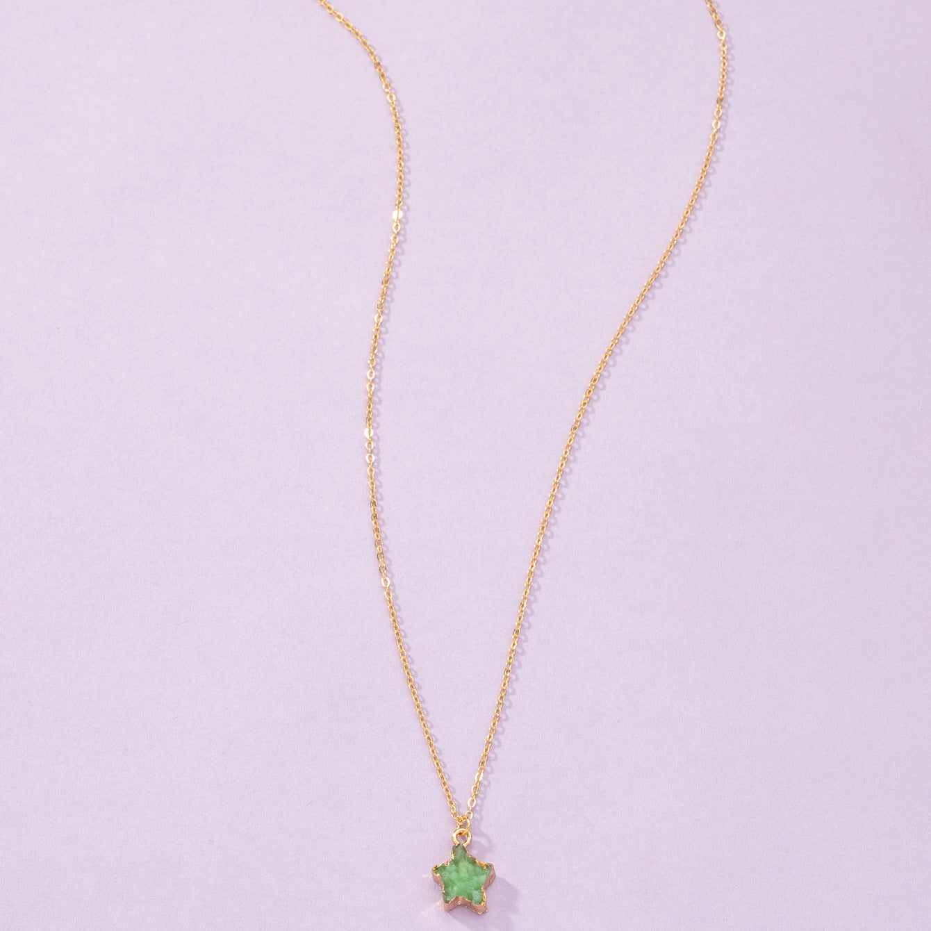 Crystal Bud Necklace with Five-Star Pendant - Vienna Verve Collection