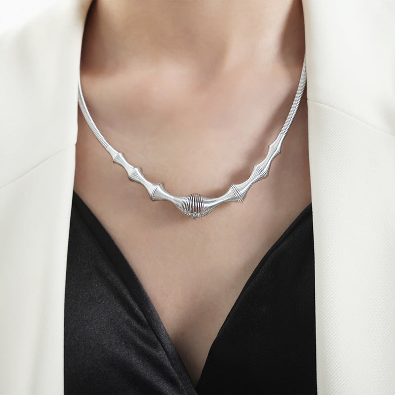 Golden Glow Retro Pendant Necklace for Women by Planderful - Everyday Genie Collection