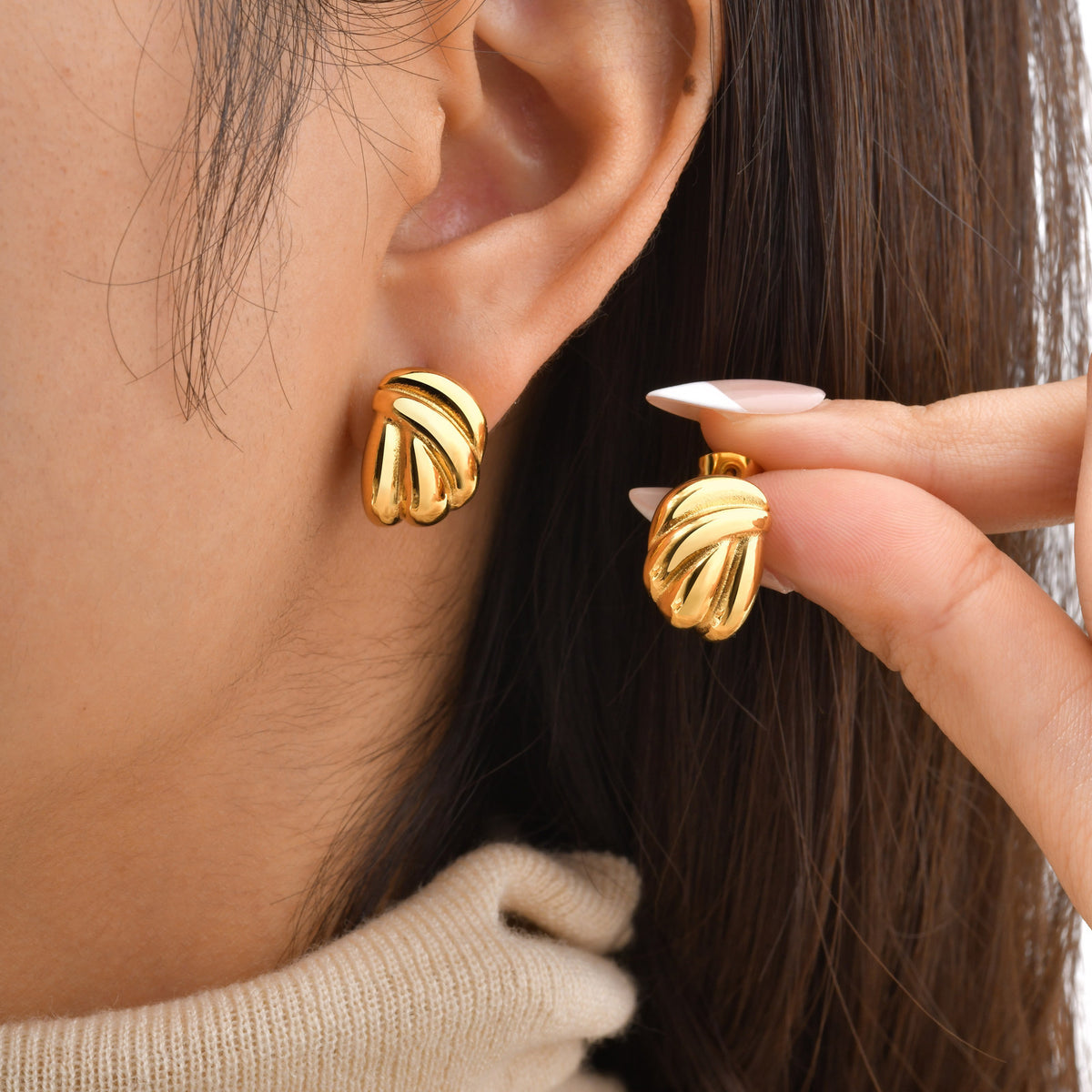 Modern Stainless Steel Earrings