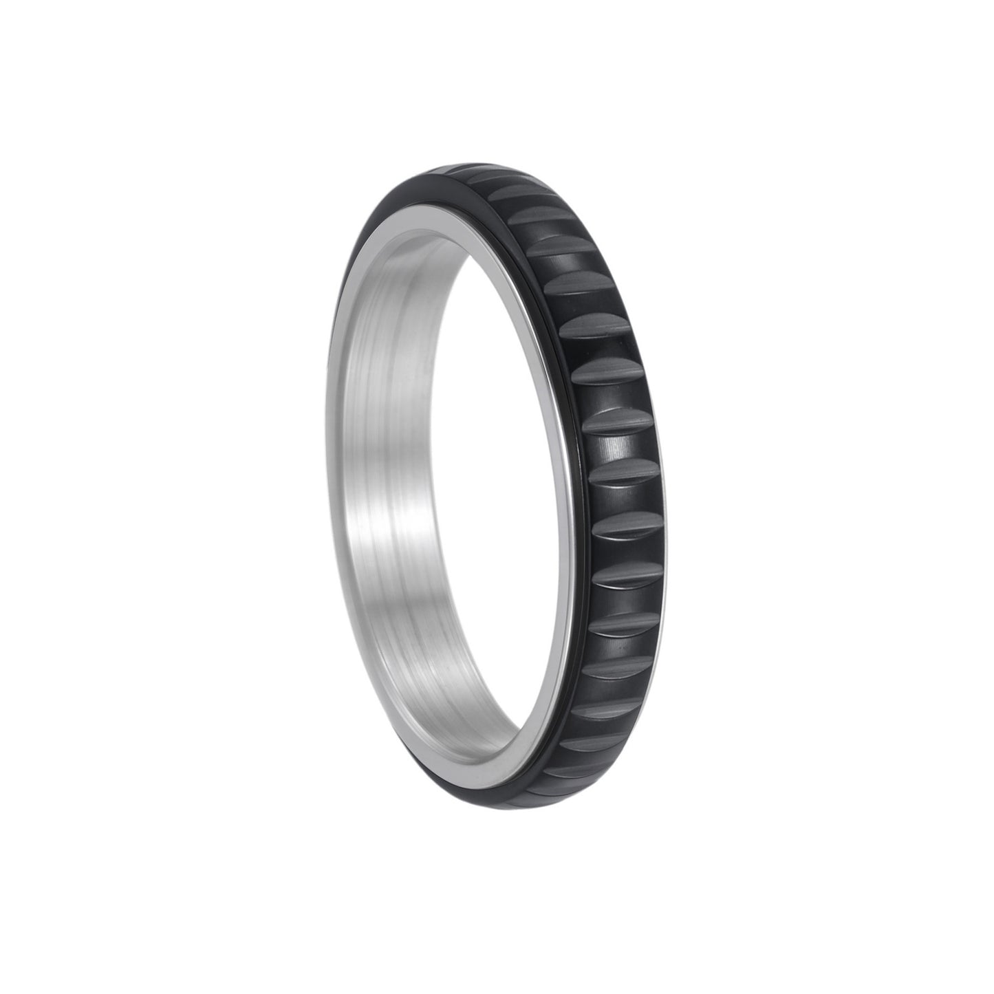 Rotating Ring 4mm Stainless Steel Stress Relief for Women