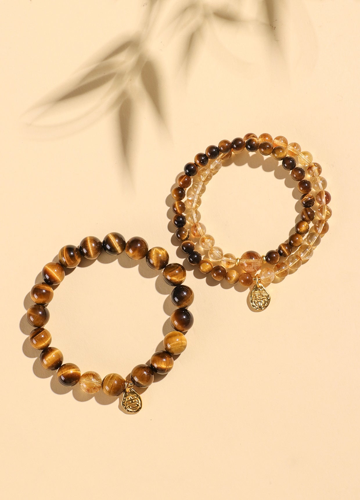 Planderful Fortune's Favor Couple Bracelet – High-End Tiger's Eye Stone Design