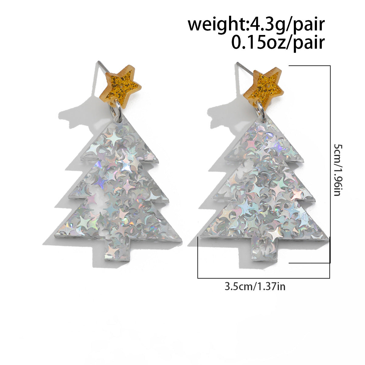 Planderful Vienna Verve Christmas Earrings Fringed Pendant For Women Elk Tree Design Statement