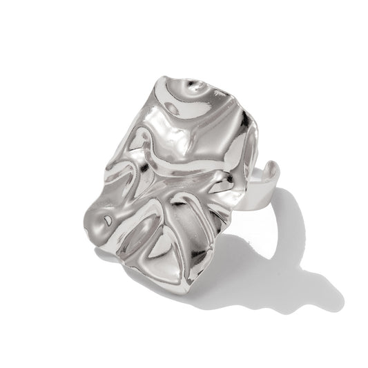 Planderful Vienna Verve Ring – Retro Personalized Irregular Design