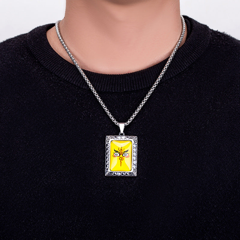 Steel Necklace - Elegant Everyday Pendant