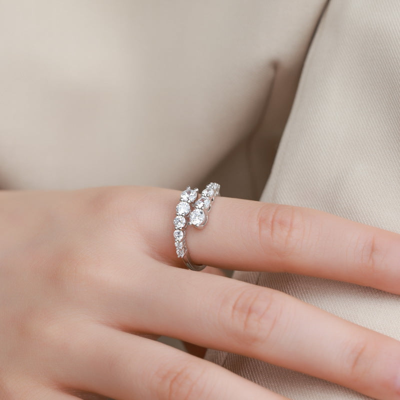 Planderful Twist Cubic Zirconia Sterling Silver Ring