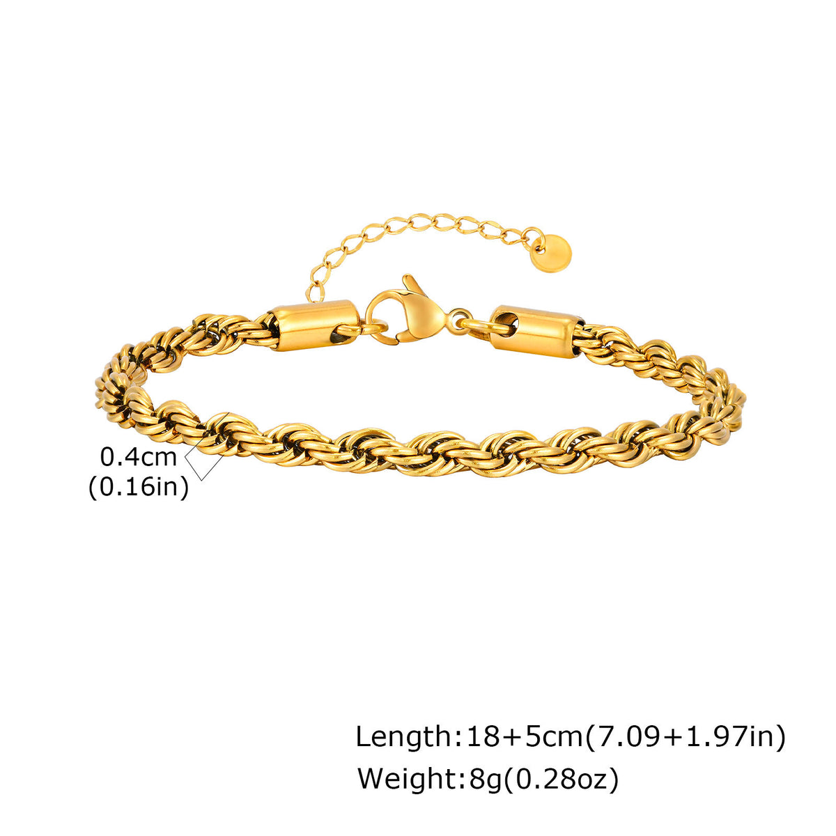 Braided Stainless Steel Bracelet
