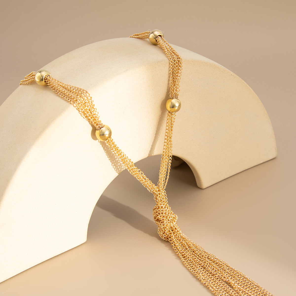 Planderful Vienna Verve Necklace – Stylish Multi-Layered Y-Shaped Design