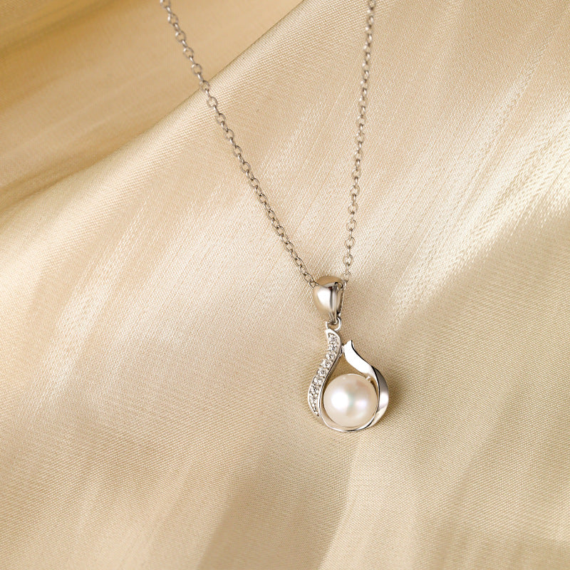 S925 Sterling Silver Freshwater Pearl Necklace