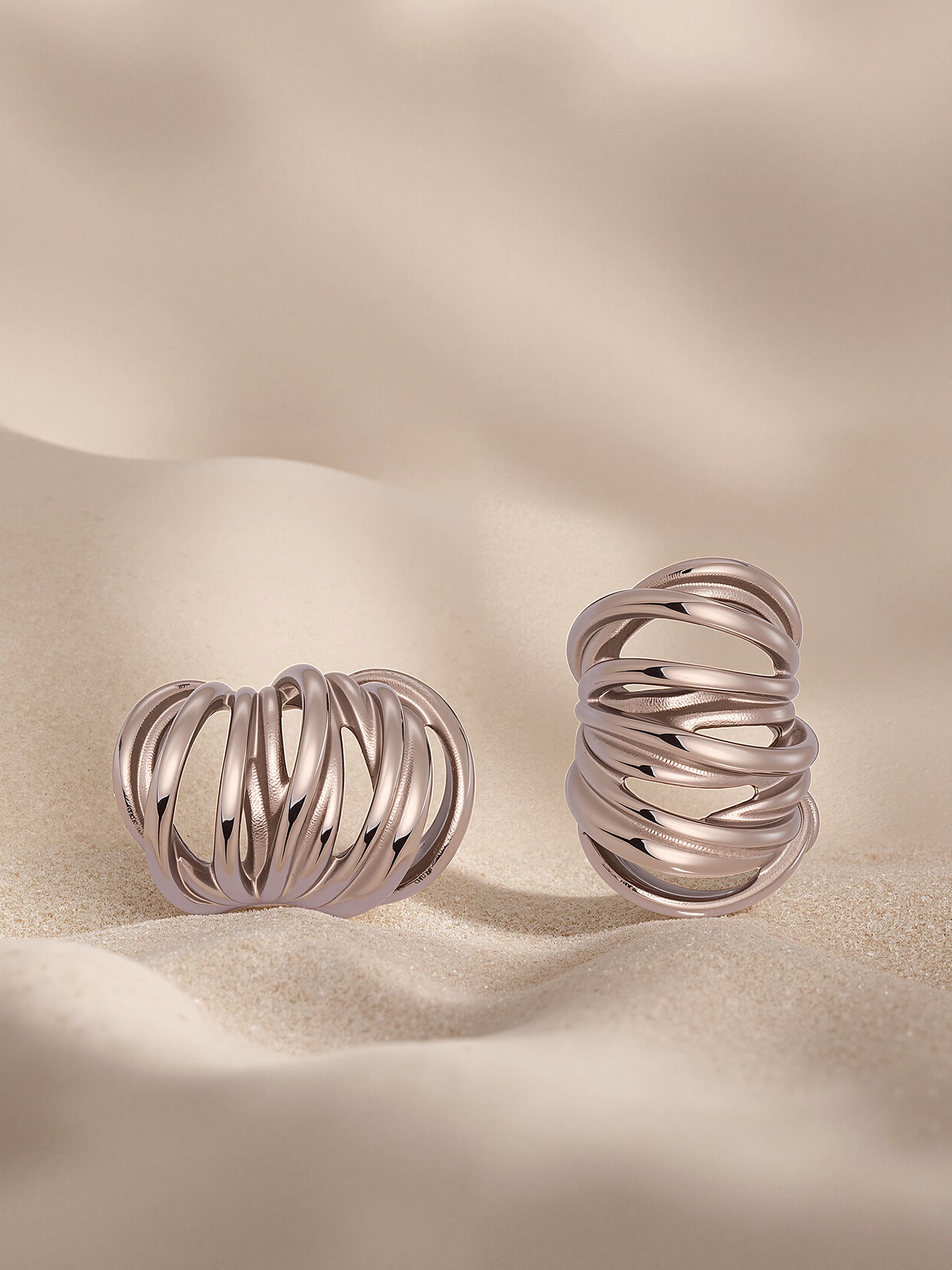 Planderful Stainless Steel C Type Stud Earrings for Women