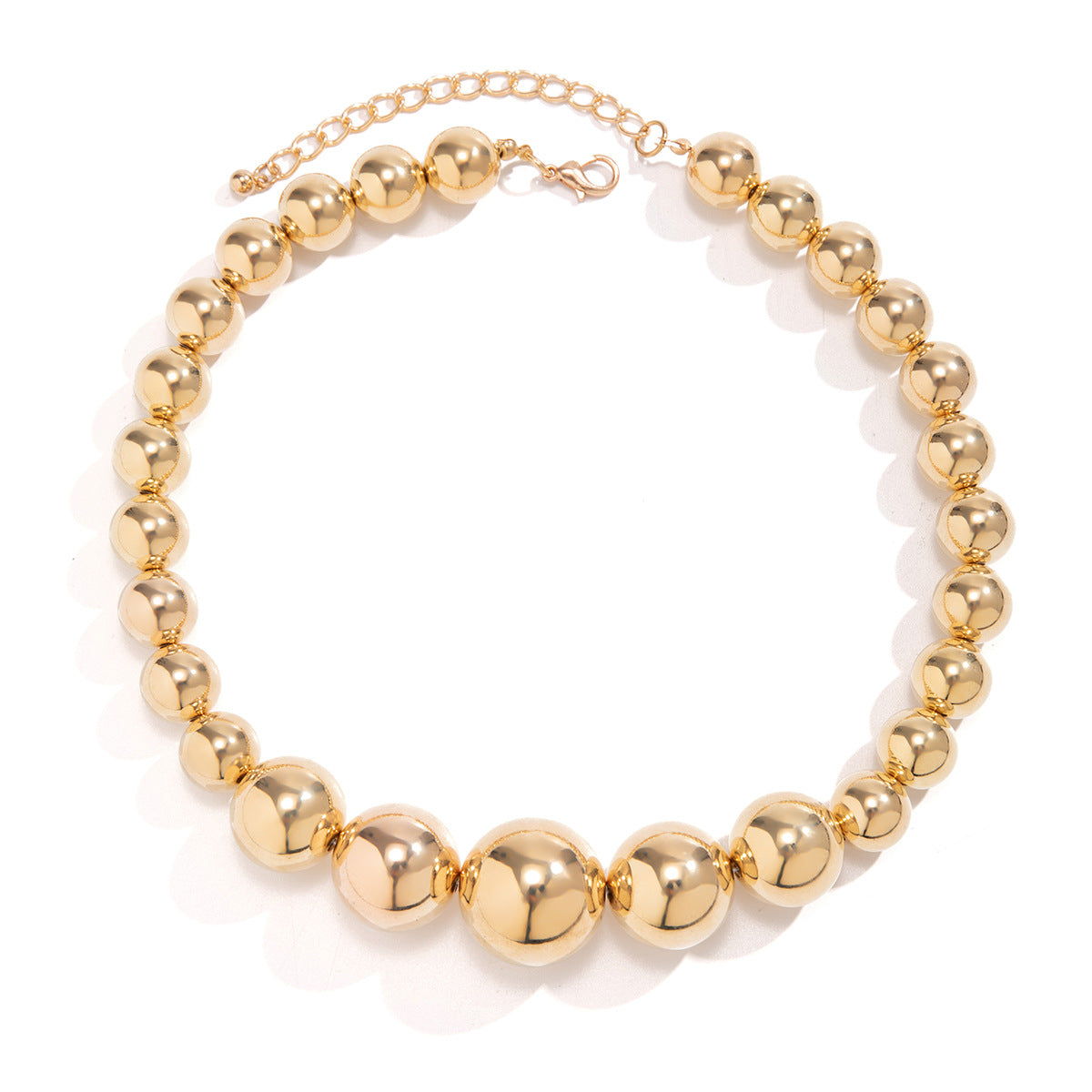 Punky Chain with Beaded Collar Necklace