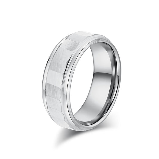 Carbonized Tungsten Steel Ring Men's Personalized Jewelry