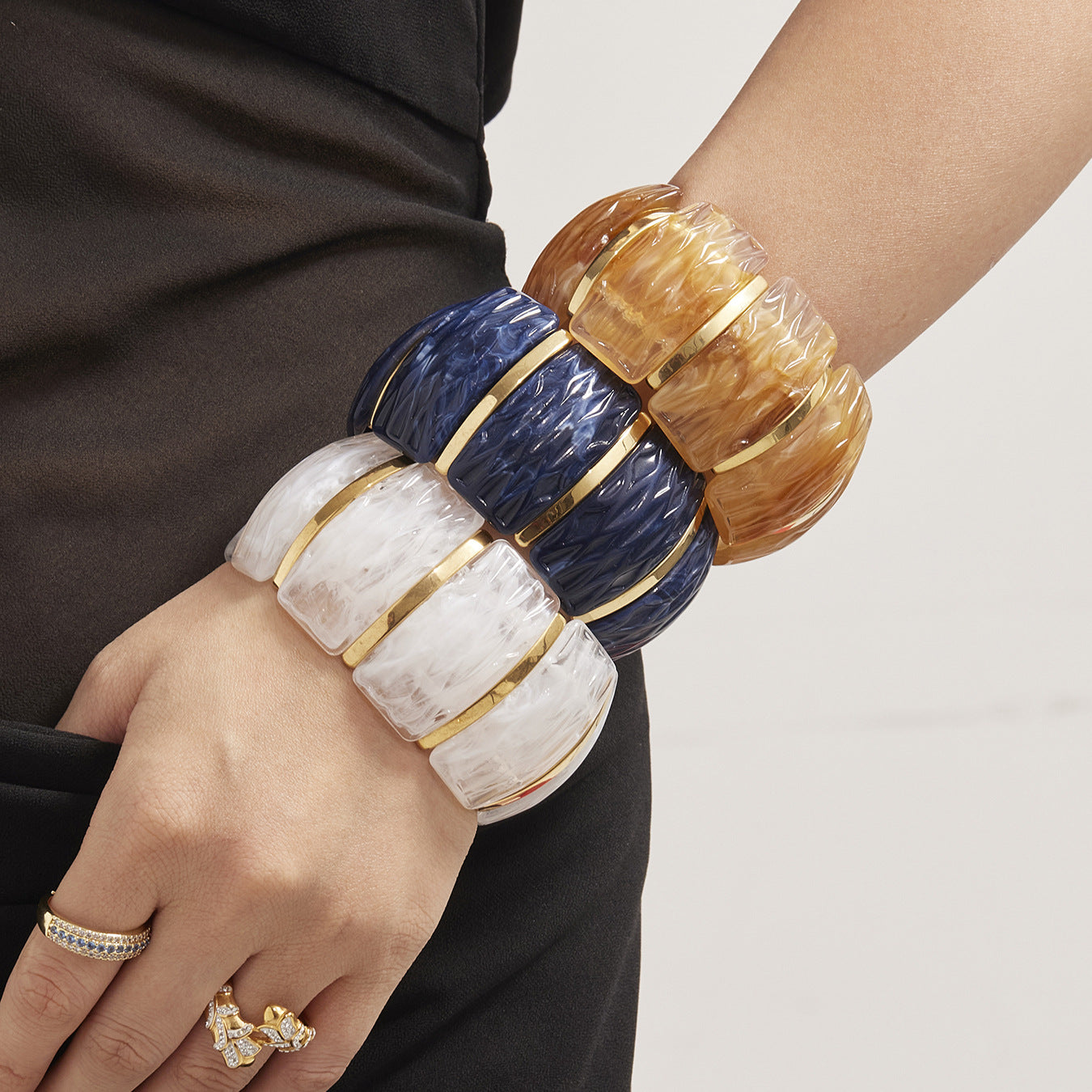 Planderful Resin Elastic Bracelet Eco Multicolor Women