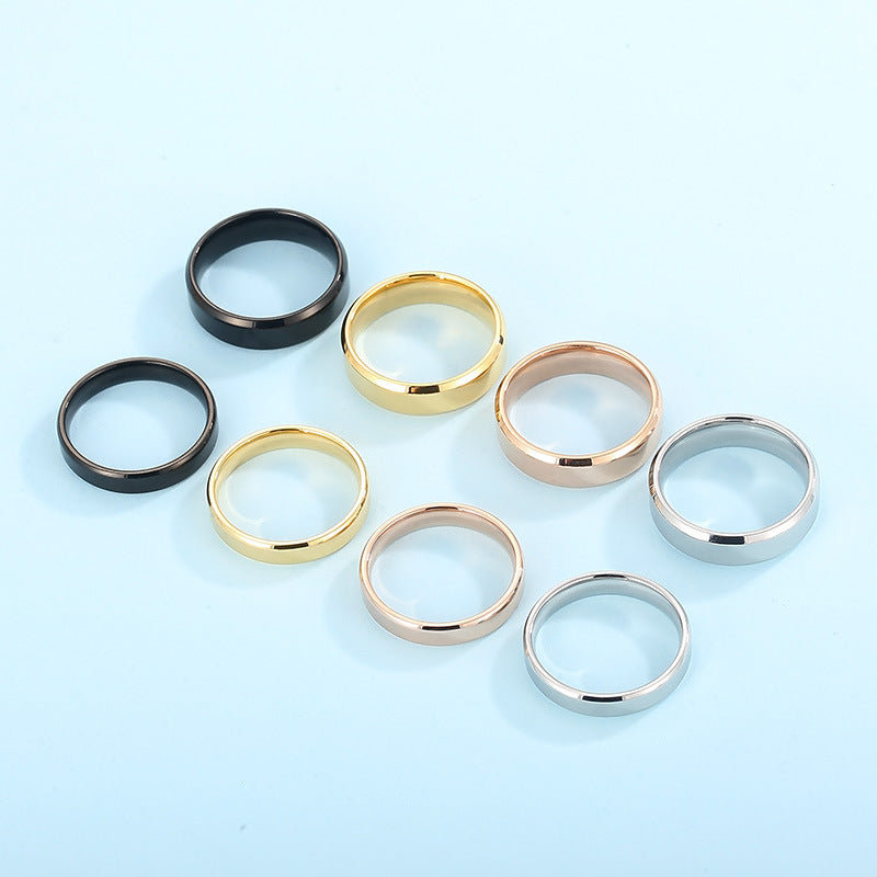 Korean With The Same Stainless Steel Ring, Harajuku Cold Wind Smooth