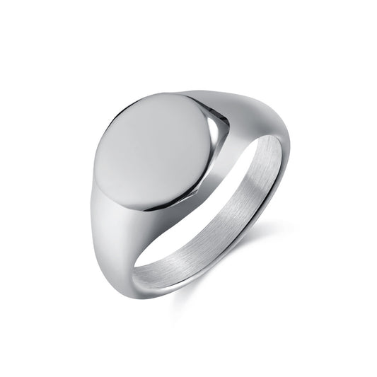 Cold And Smooth Titanium Steel Ring For Men And Women