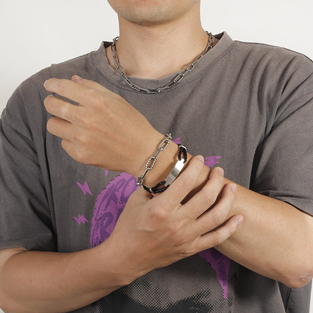 Planderful Jewelry Stainless Steel Necklace For Men And Women Unisex Modern Luxe Chain