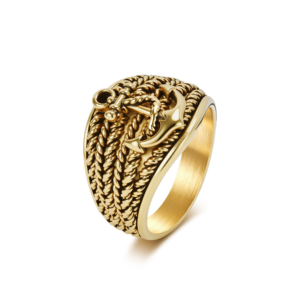Stainless Steel Vintage Ring