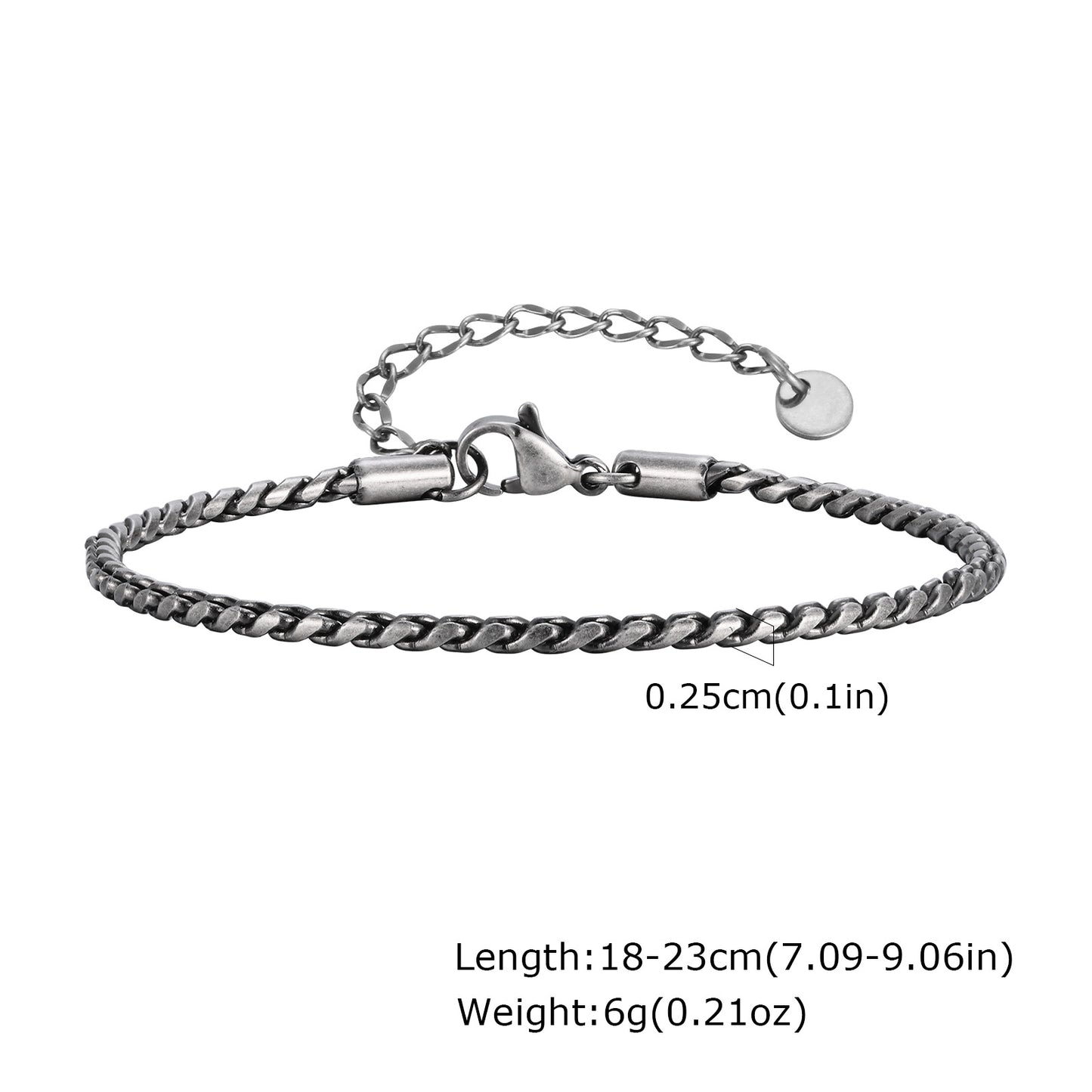 Planderful Stainless Steel Mens Bracelet Minimalist Daily