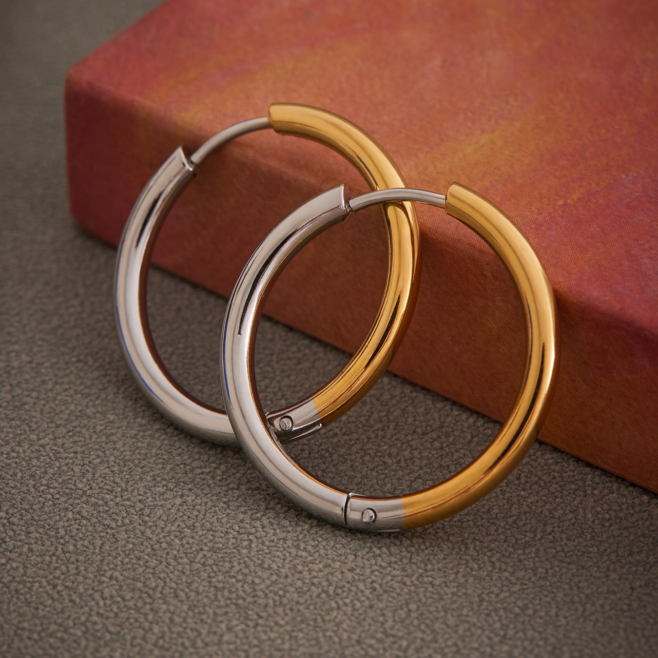 Planderful Minimalist Stainless Steel Circle Earrings Unisex