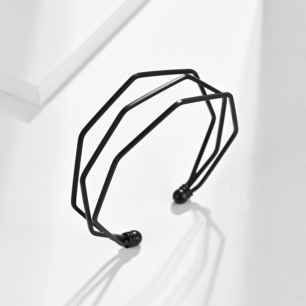 Cold Minimalist Geometric Polyline Bracelet Unisex Wholesale
