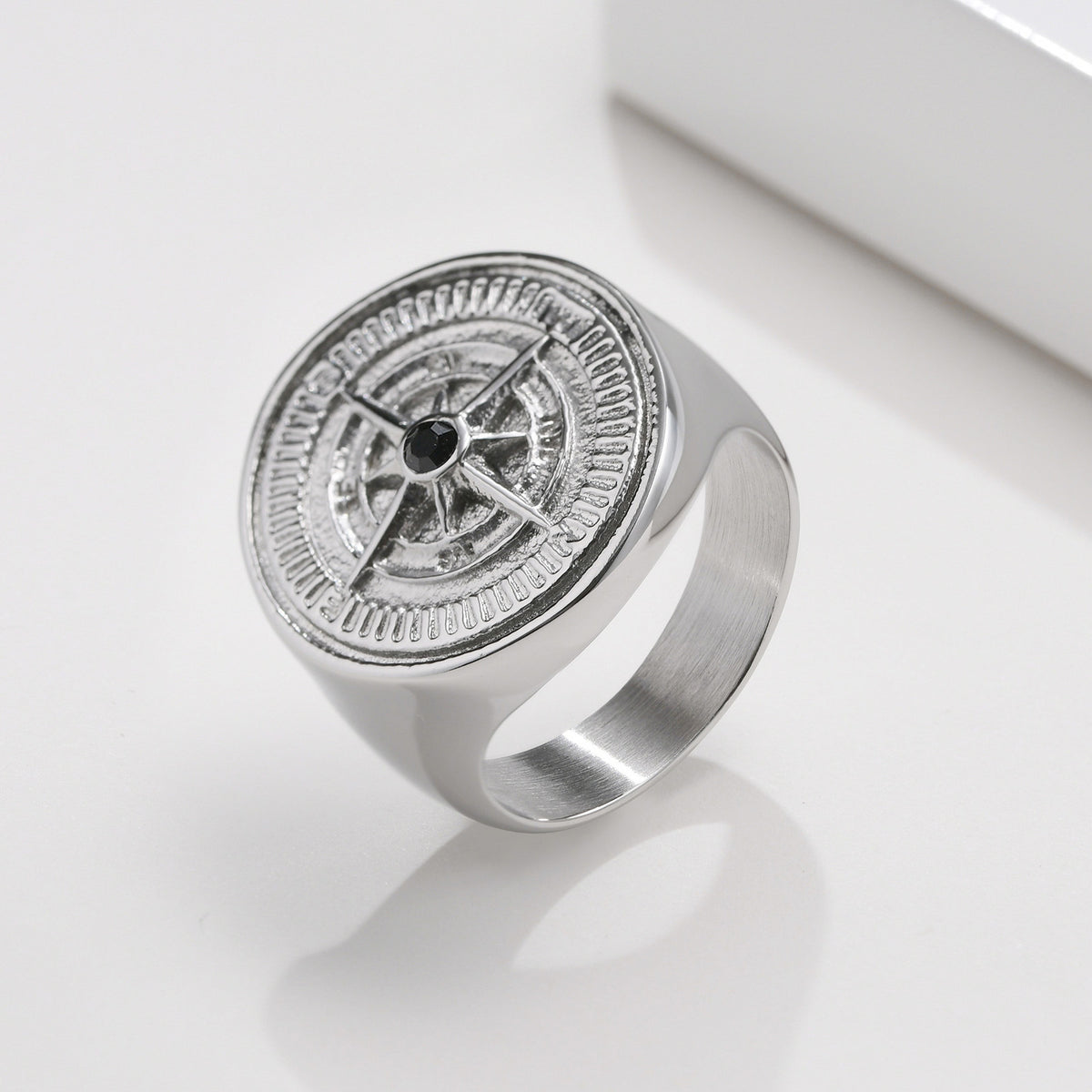 Stainless Steel Casting Ring – Compass Hot-Selling Man