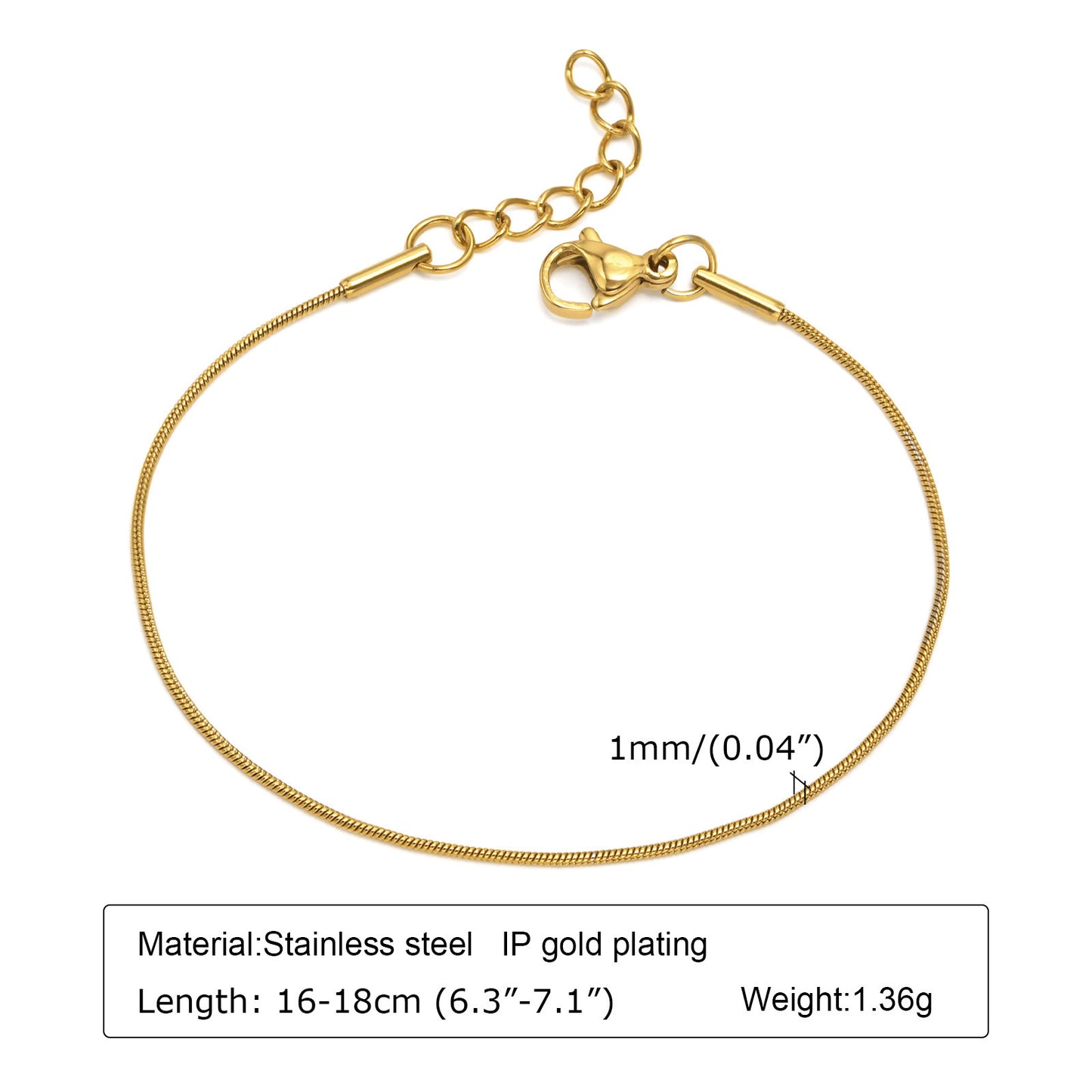 Personalized Thin Bracelet Golden Women's Ins Fashion Jewelry