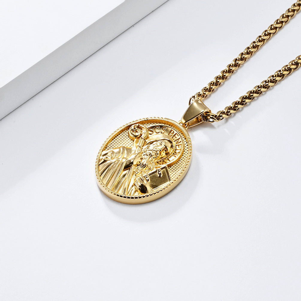 European And American Virgin Mary Pendant For Men Gifts