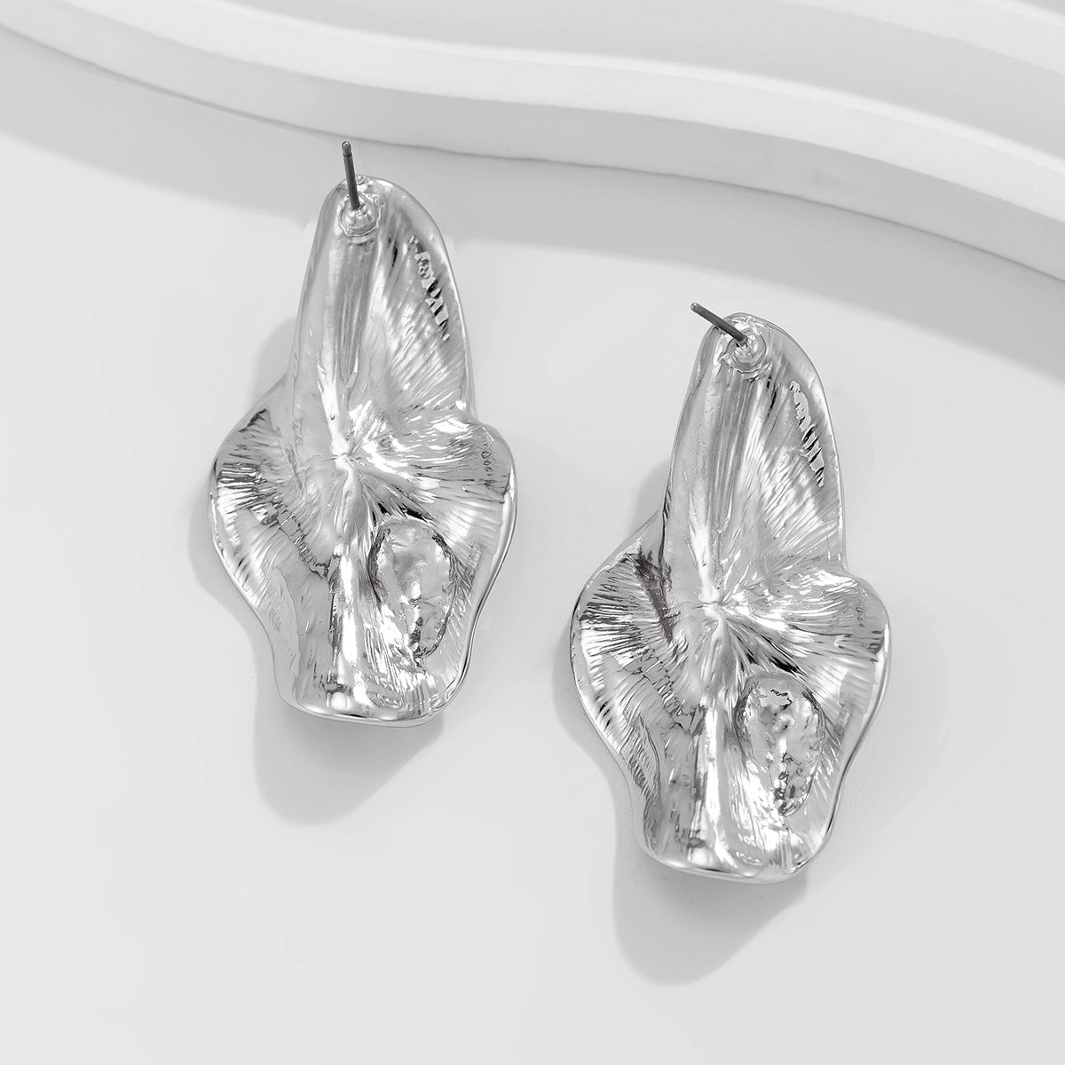 Planderful Lava Love Water Drop Earrings Irregular Geometric Statement Chic Jewelry For Modern Women