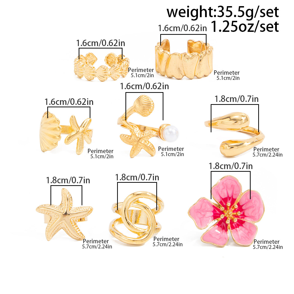 Planderful Vienna Verve Baroque Pearl Ring With Opening Feature Pastoral Pink Flower Statement For Women