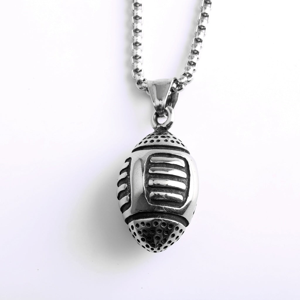 Vintage Stainless Steel Pendant Necklace