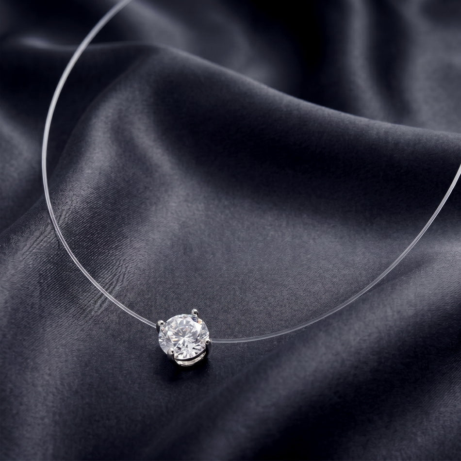 S925 Sterling Silver Zircon Heart Pendant Necklace