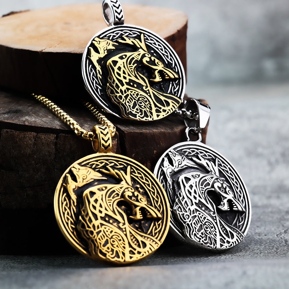 European and American Style Viking Dragon Pendant for Men