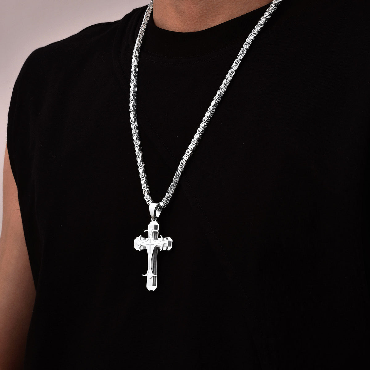 Layered Cross Jewelry — Necklaces & Bracelets