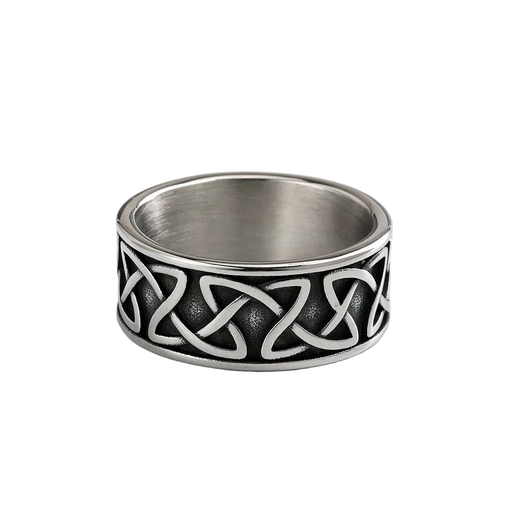 Vintage Viking Stainless Steel Men's Ring