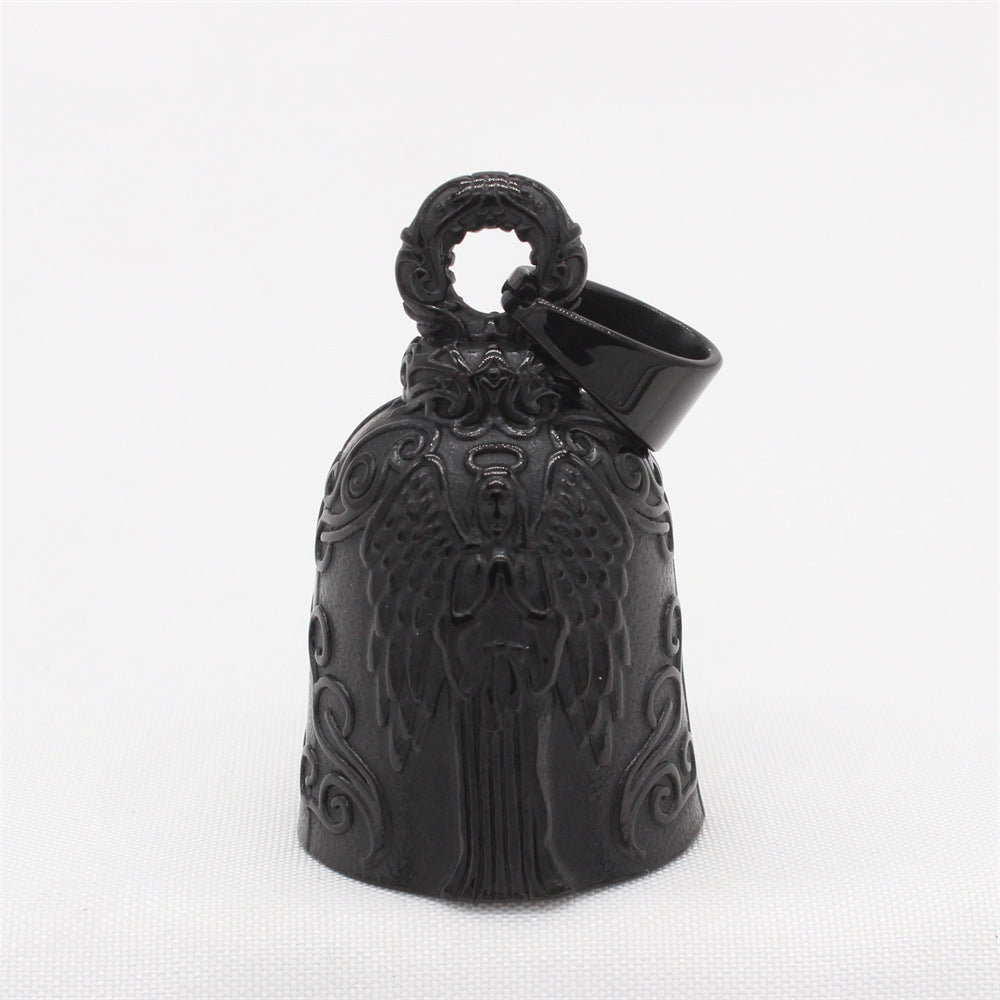 Retro Palm Gesture Angel Bell Pendant Necklace for Men and Women - European and American Wholesale Design