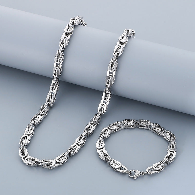 Planderful V-Byzantine Gear Bracelet For Men Titanium Steel