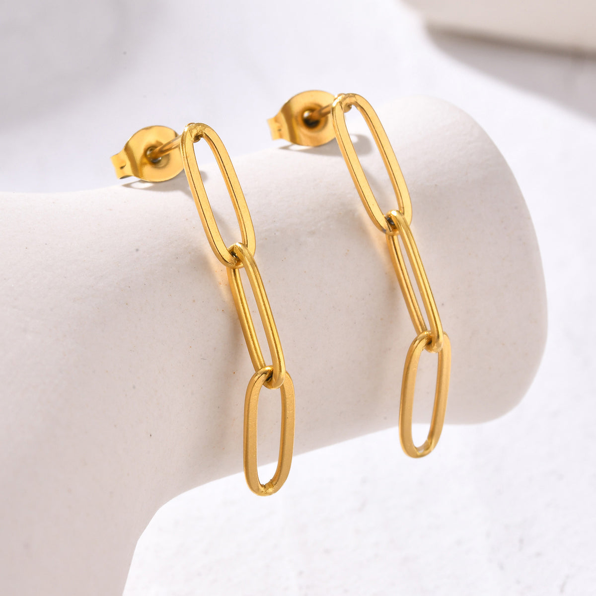 Stainless Steel Cross Earrings