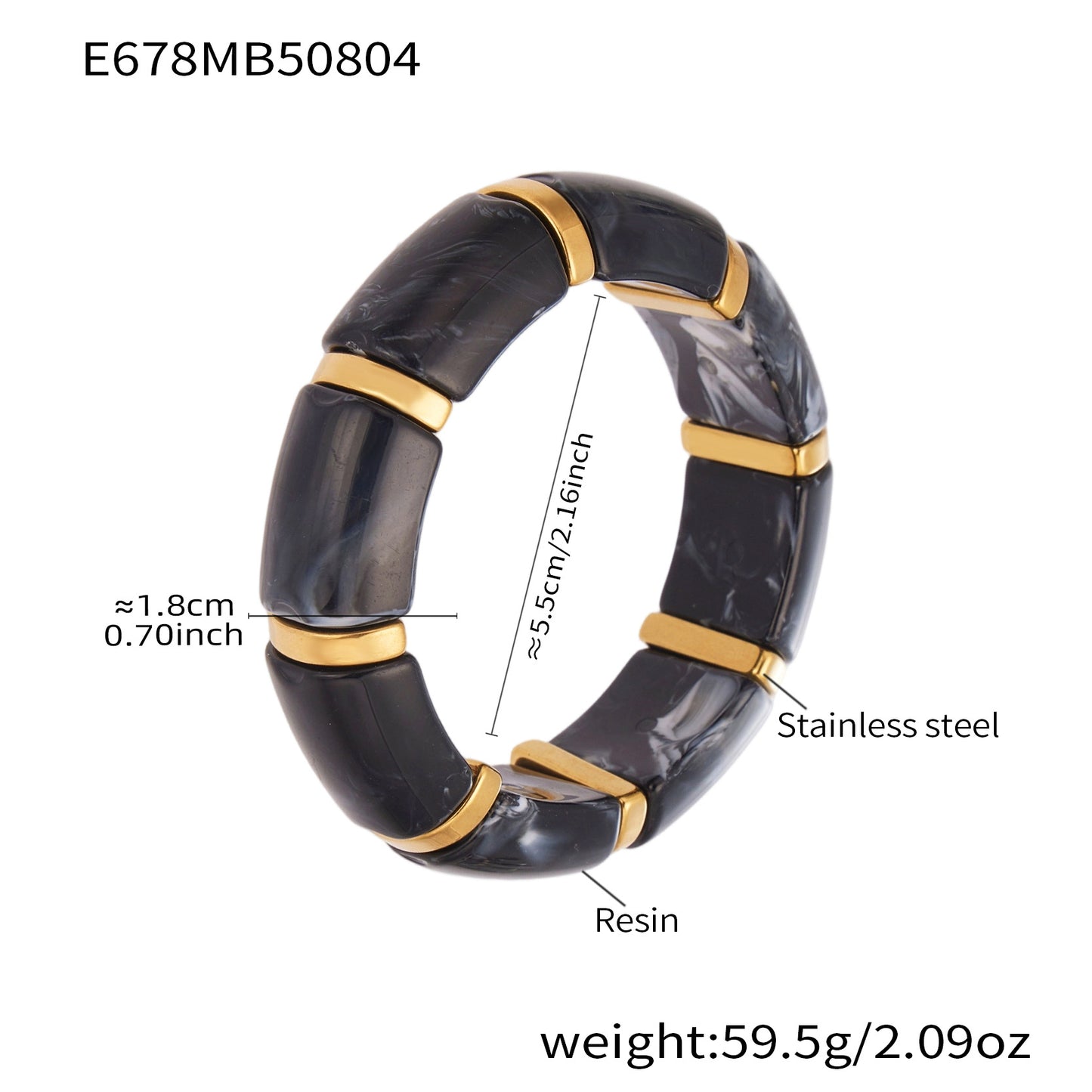 Planderful Everyday Genie Resin Elastic Bracelet For Fashion
