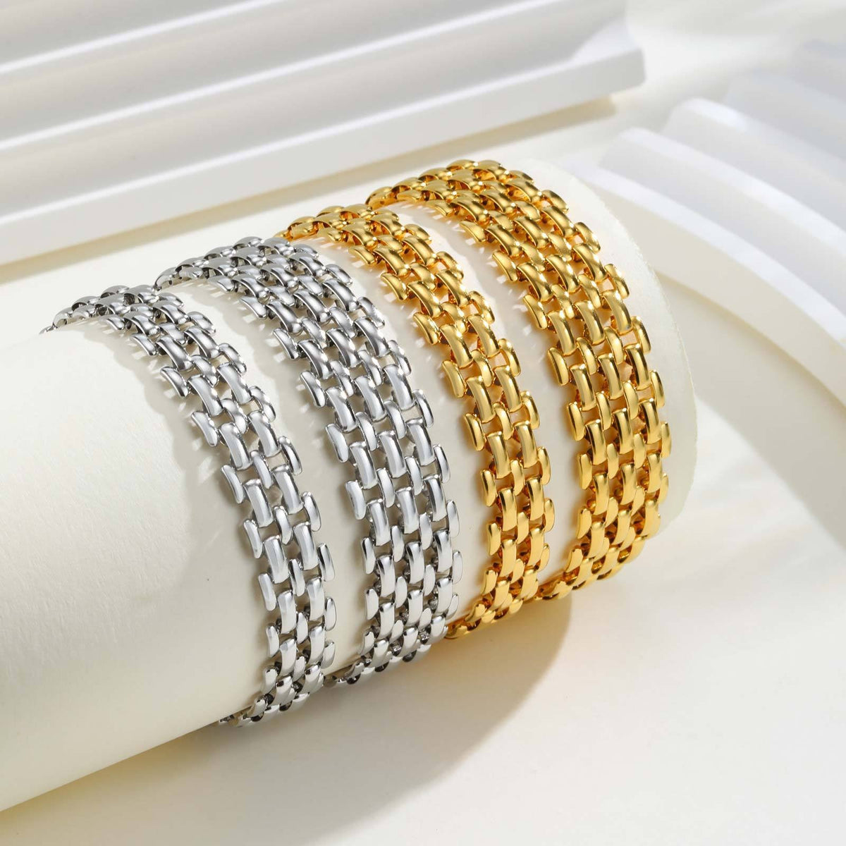 Strap Women Gold Stainless Steel Bracelet for Women